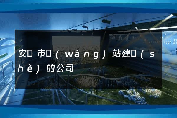 安慶市網(wǎng)站建設(shè)的公司