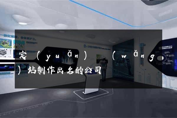 定遠(yuǎn)縣網(wǎng)站制作出名的公司