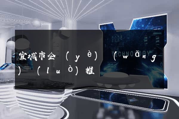 宣城市企業(yè)網(wǎng)絡(luò)推廣
