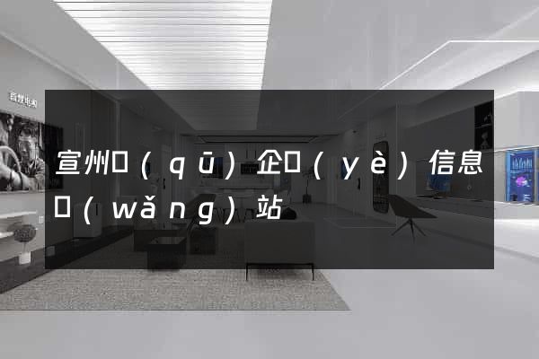 宣州區(qū)企業(yè)信息網(wǎng)站