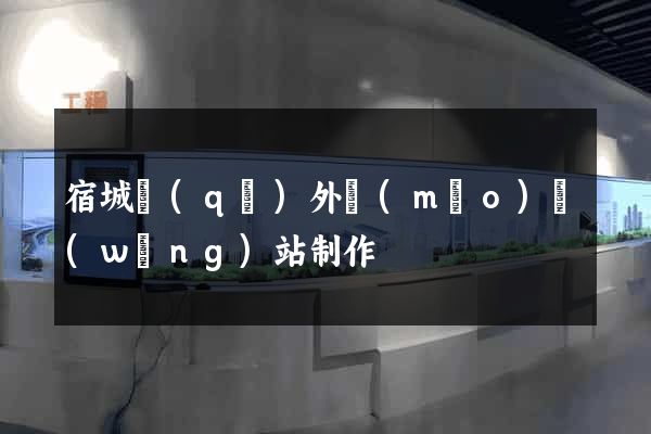 宿城區(qū)外貿(mào)網(wǎng)站制作