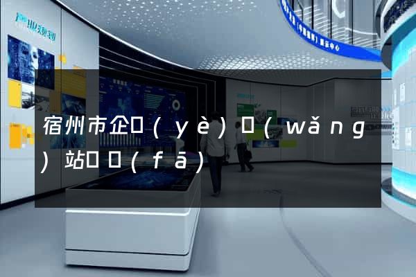 宿州市企業(yè)網(wǎng)站開發(fā)