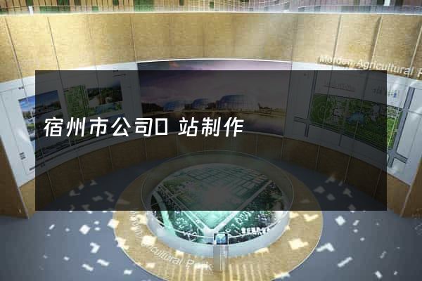 宿州市公司網站制作