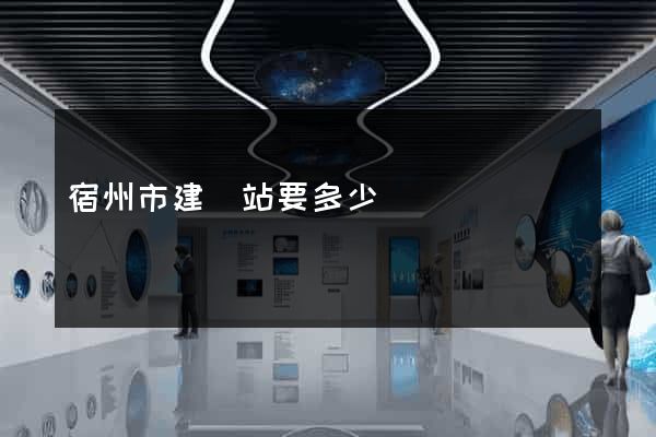 宿州市建網站要多少錢