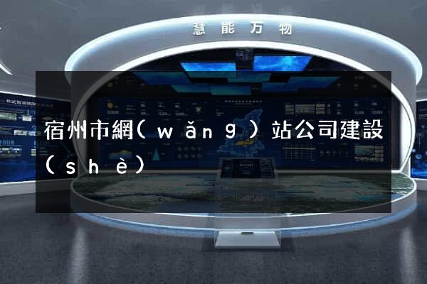 宿州市網(wǎng)站公司建設(shè)
