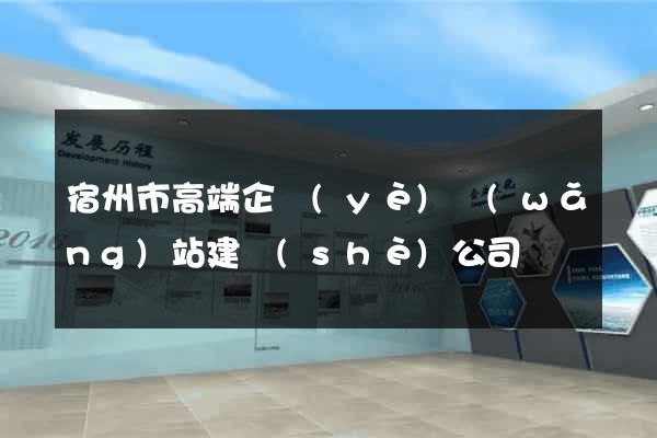 宿州市高端企業(yè)網(wǎng)站建設(shè)公司