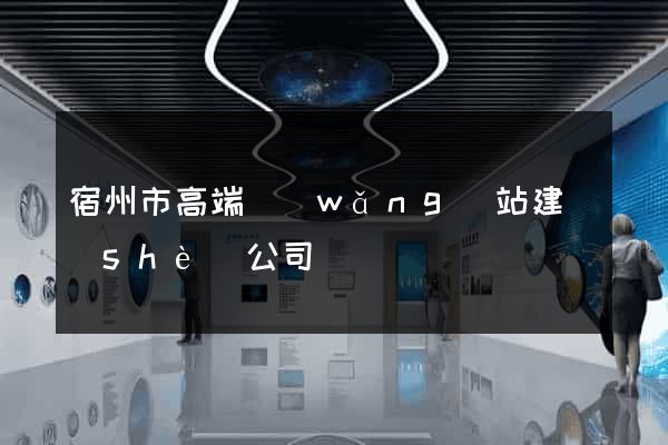 宿州市高端網(wǎng)站建設(shè)公司