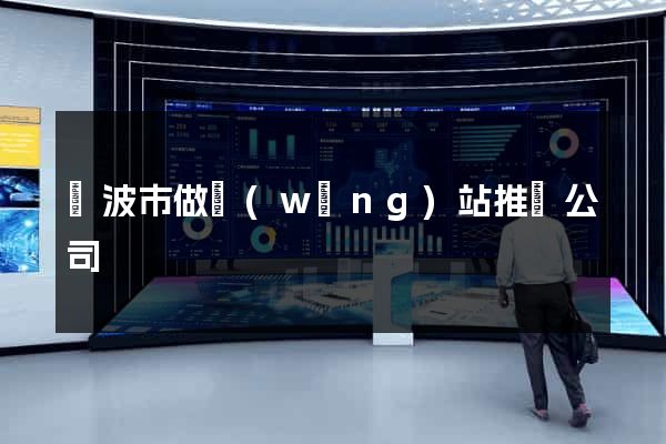 寧波市做網(wǎng)站推廣公司
