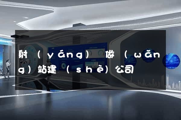 射陽(yáng)縣做網(wǎng)站建設(shè)公司