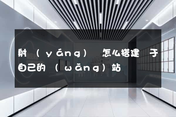 射陽(yáng)縣怎么搭建屬于自己的網(wǎng)站