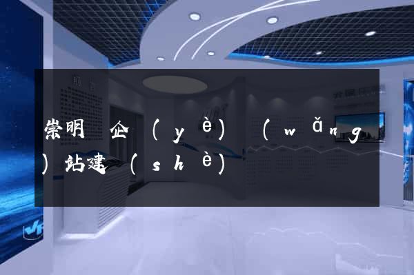 崇明縣企業(yè)網(wǎng)站建設(shè)