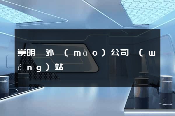 崇明縣外貿(mào)公司網(wǎng)站