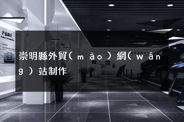 崇明縣外貿(mào)網(wǎng)站制作
