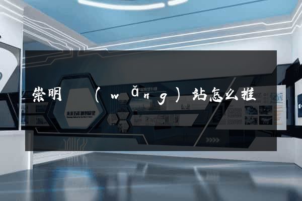 崇明縣網(wǎng)站怎么推廣