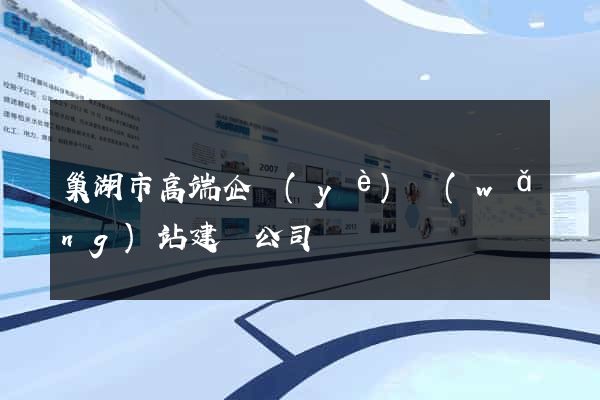 巢湖市高端企業(yè)網(wǎng)站建設公司