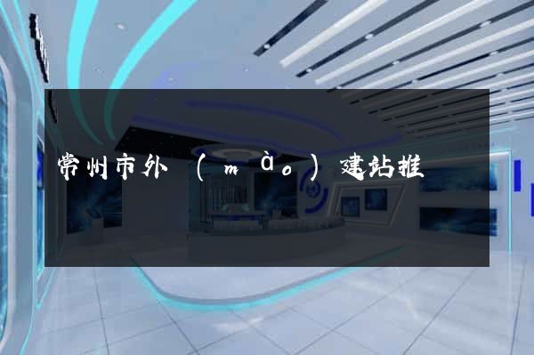 常州市外貿(mào)建站推廣