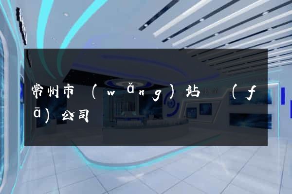 常州市網(wǎng)站開發(fā)公司