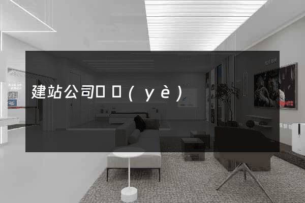 建站公司專業(yè)