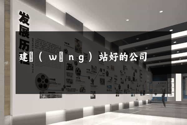 建網(wǎng)站好的公司