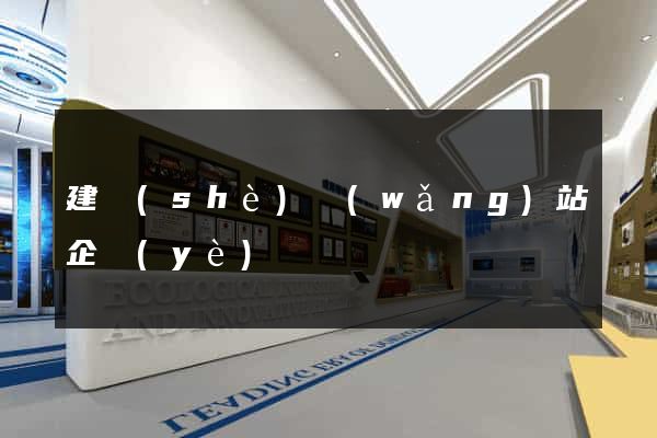 建設(shè)網(wǎng)站企業(yè)