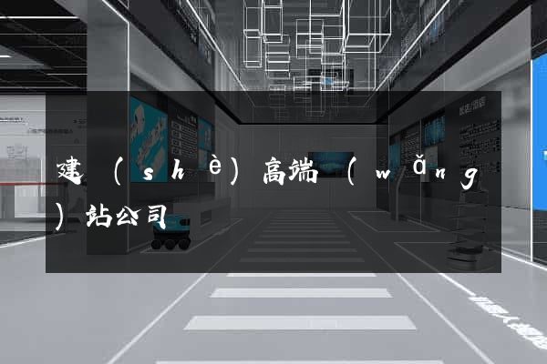建設(shè)高端網(wǎng)站公司