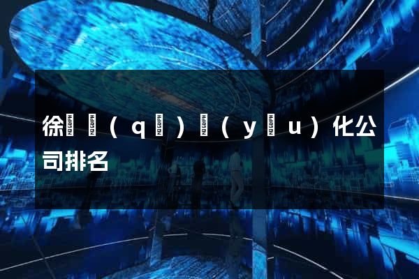 徐匯區(qū)優(yōu)化公司排名
