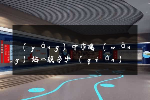 揚(yáng)中市建網(wǎng)站一般多少錢(qián)
