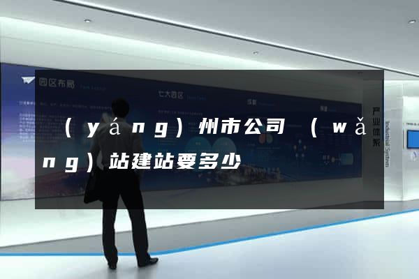 揚(yáng)州市公司網(wǎng)站建站要多少錢