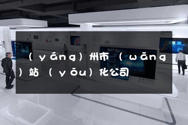 揚(yáng)州市網(wǎng)站優(yōu)化公司