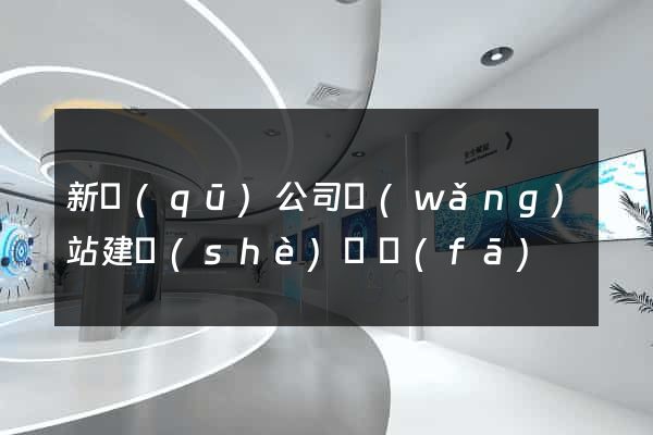 新區(qū)公司網(wǎng)站建設(shè)開發(fā)