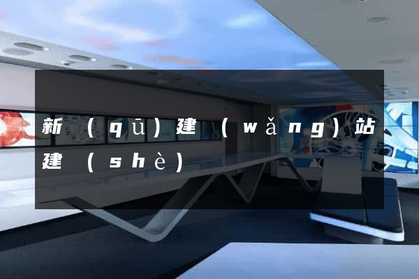 新區(qū)建網(wǎng)站建設(shè)
