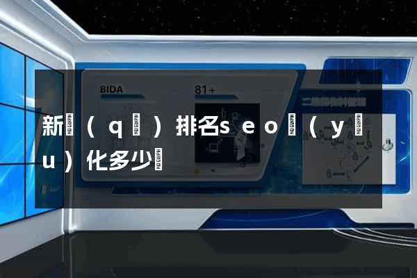 新區(qū)排名seo優(yōu)化多少錢