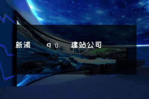 新浦區(qū)建站公司