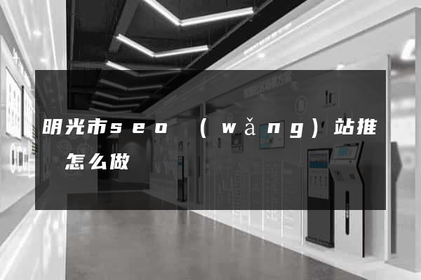 明光市seo網(wǎng)站推廣怎么做