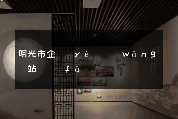 明光市企業(yè)網(wǎng)站開發(fā)