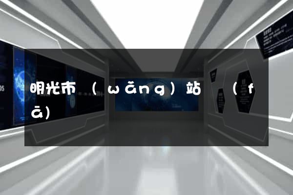 明光市網(wǎng)站開發(fā)