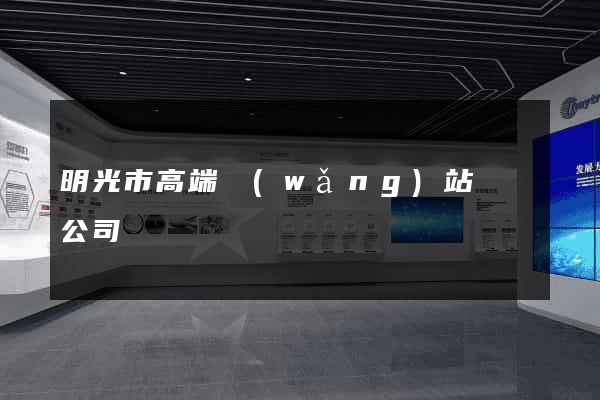明光市高端網(wǎng)站設計公司