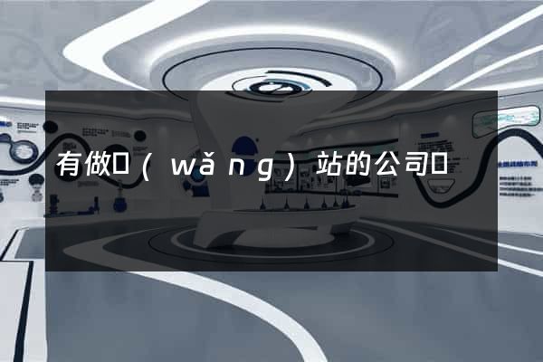 有做網(wǎng)站的公司嗎