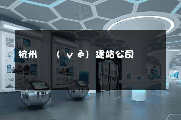 杭州專業(yè)建站公司