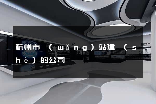 杭州市網(wǎng)站建設(shè)的公司