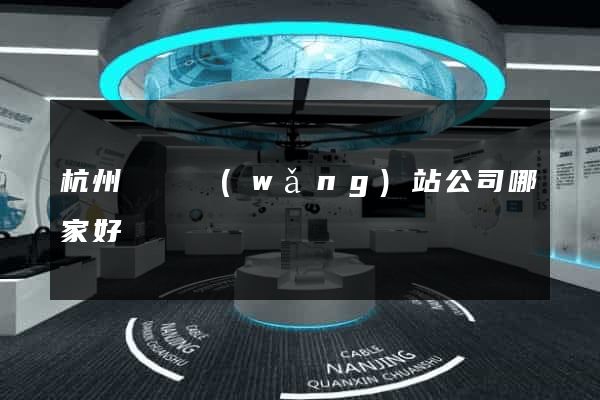 杭州設計網(wǎng)站公司哪家好