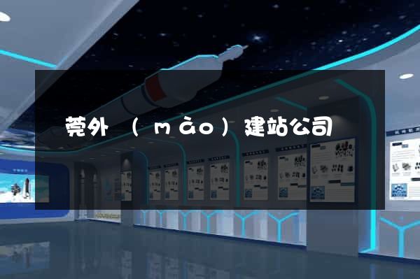 東莞外貿(mào)建站公司