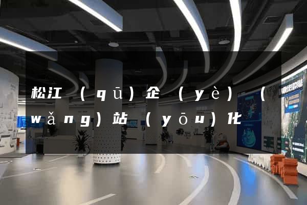松江區(qū)企業(yè)網(wǎng)站優(yōu)化