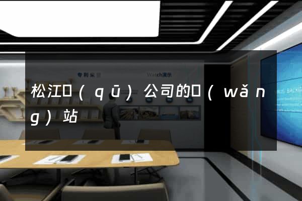 松江區(qū)公司的網(wǎng)站