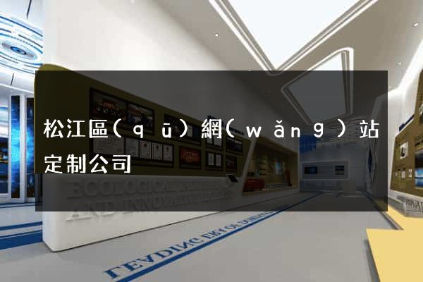 松江區(qū)網(wǎng)站定制公司