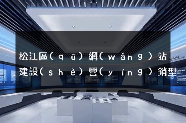 松江區(qū)網(wǎng)站建設(shè)營(yíng)銷型