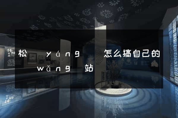 松陽(yáng)縣怎么搞自己的網(wǎng)站