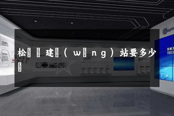 松陽縣建網(wǎng)站要多少錢