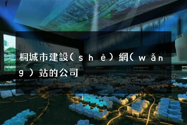 桐城市建設(shè)網(wǎng)站的公司