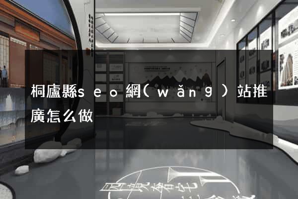 桐廬縣seo網(wǎng)站推廣怎么做